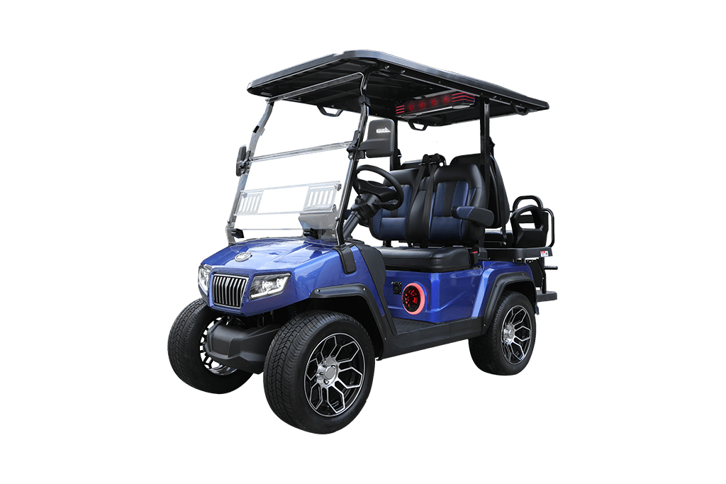 2024 Evolution Classic 2 Plus- Street Legal Golf Cart – Mediterranean Blue